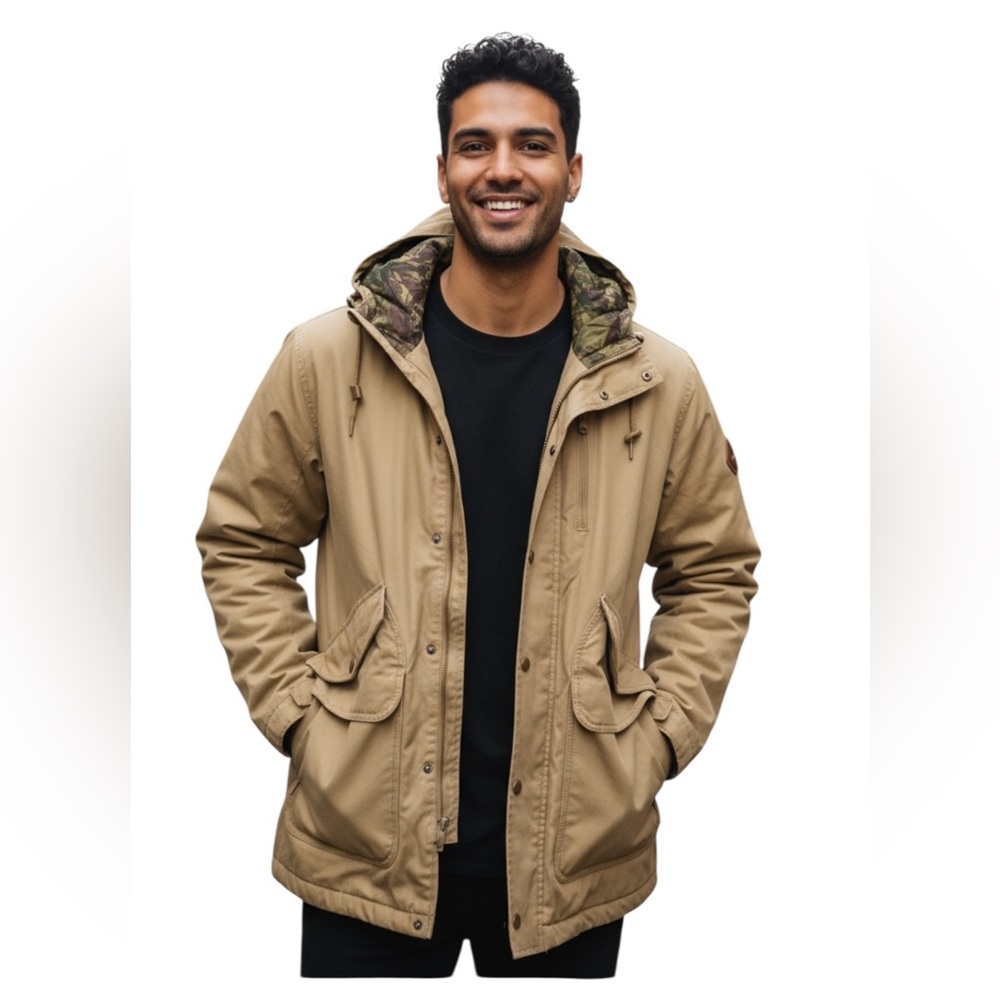 BURTON Men’s Sherman Snowboard Jacket in Tan Sz S